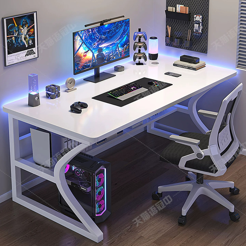 Esports Gaming Table - Luxury Bedroom Computer Desk Vintage Monitor