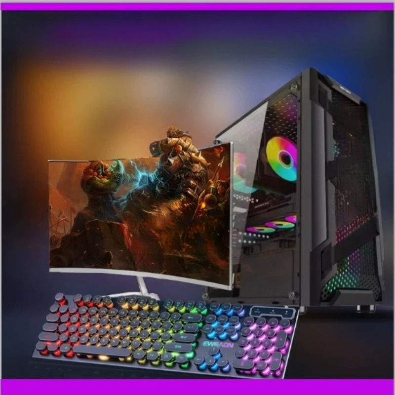 Esports Gaming Setup - Desktop Computer Assembly Full Set for