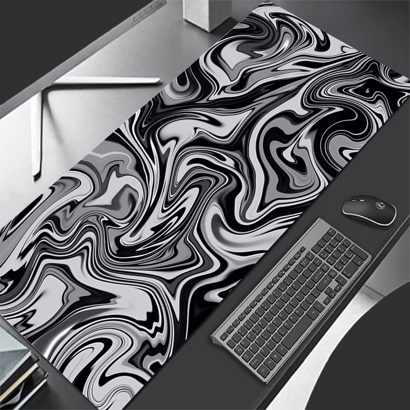 Esports Gaming Table - Topographic Map Seamless Mousepad Custom Home