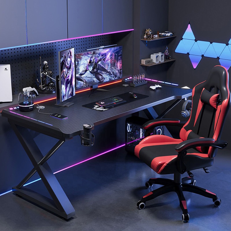 Esports Gaming Table - / Carbon Fiber Texture Table Top