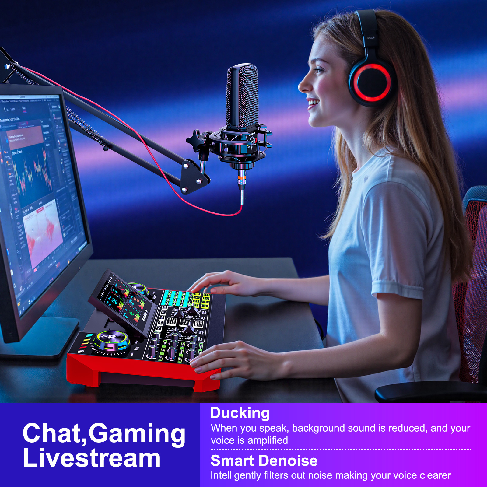 Tenlamp Audio Interface Mixer  - Esports Gaming Station recensie en prijs