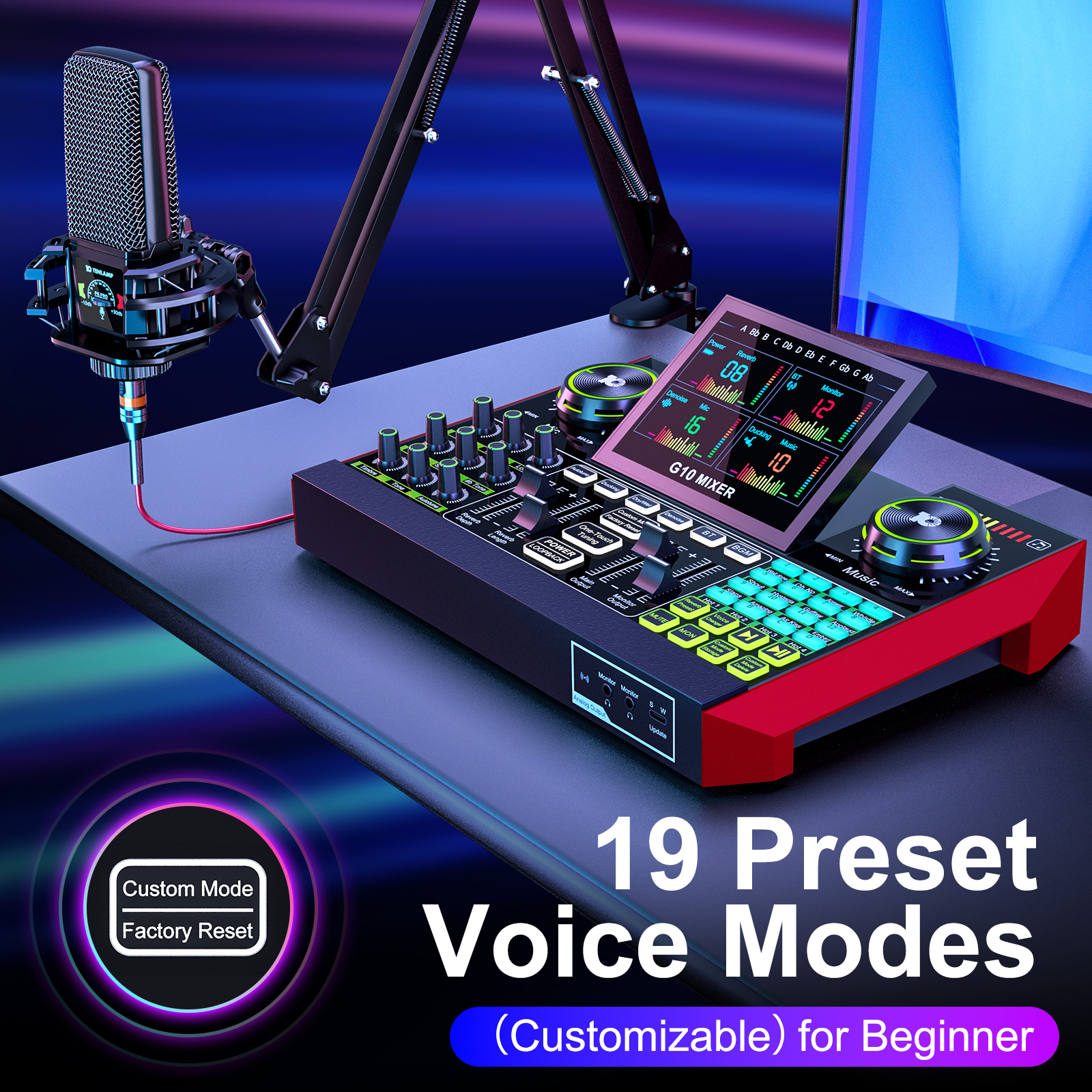 Tenlamp Audio Interface Mixer  - Esports Gaming Station recensie en prijs