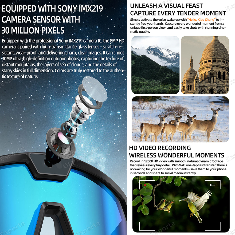 Smart Glasses bluetooth camera - Esports Gaming Photo recensie en prijs