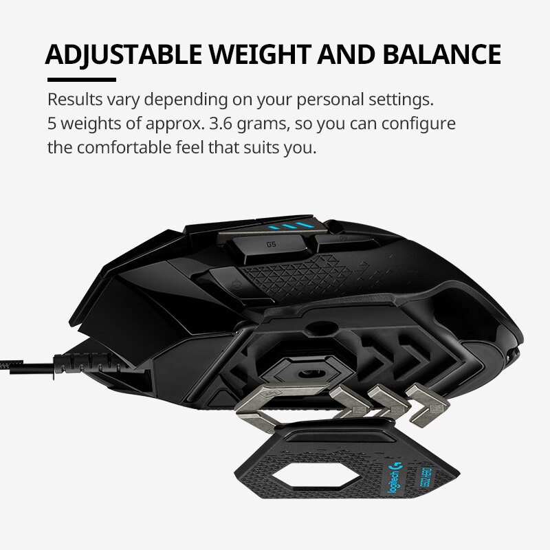 Logitech G502hero Master Wired - Esports Gaming Mouse Weight Adjustable recensie en prijs