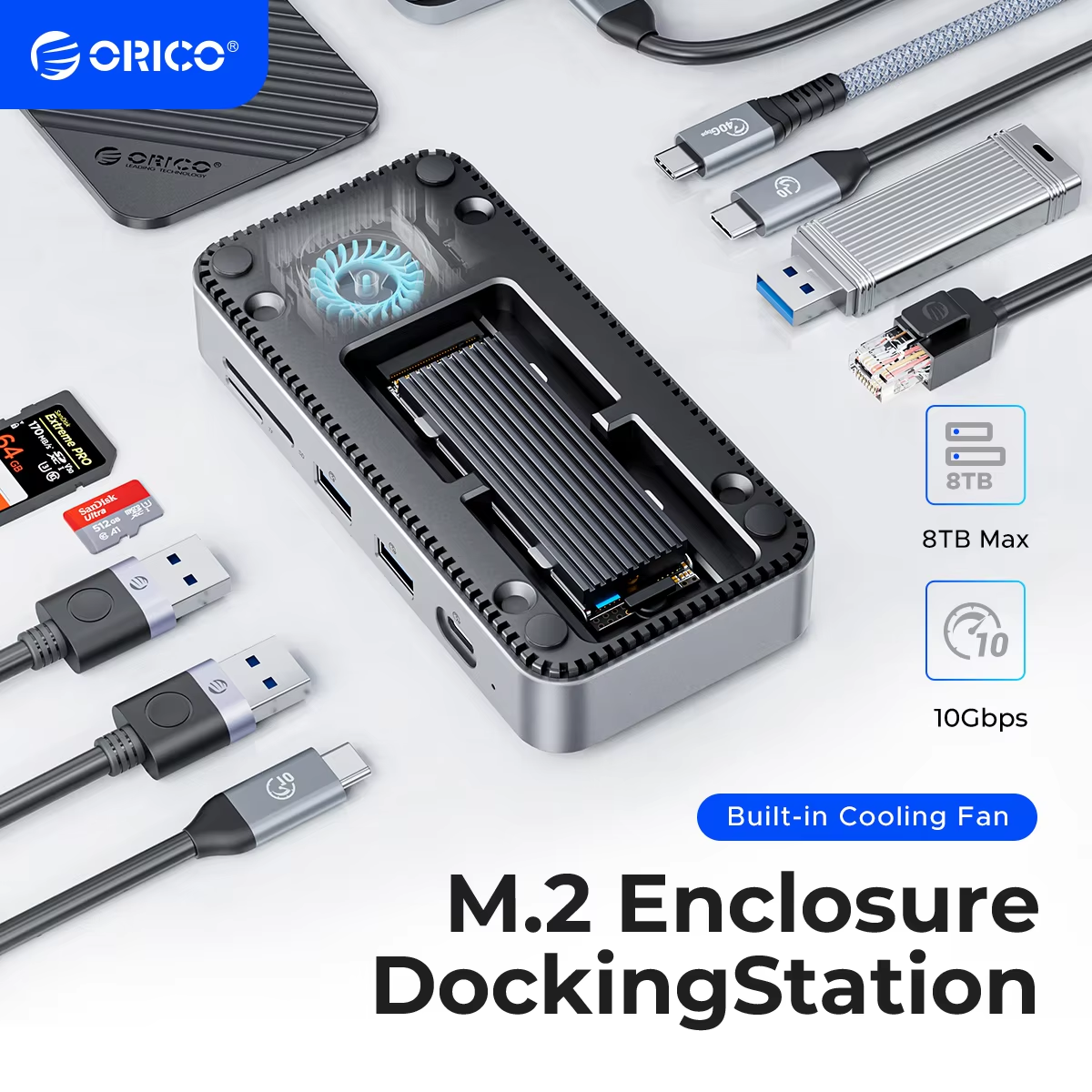 ORICO USB C Display Hub 10Gbps - Esports Gaming Station recensie en prijs