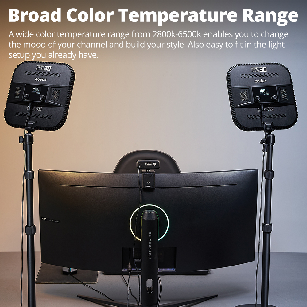 Godox ES30 E-sports LED Light  - Esports Gaming Photo recensie en prijs