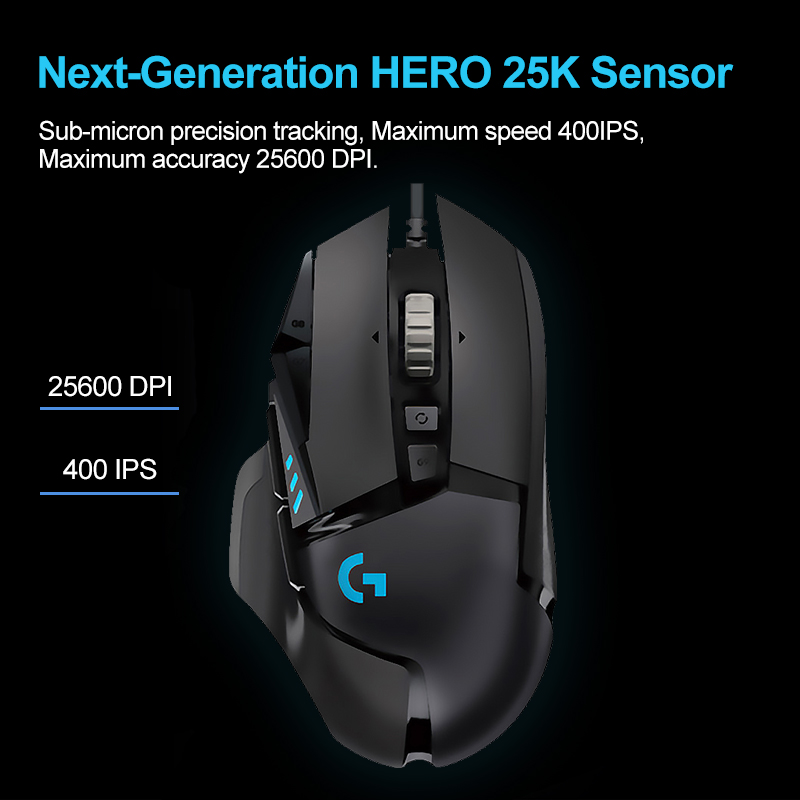 Genuine Logitech G502 Hero Gam - Esports Gaming Mouse Weight Adjustable recensie en prijs