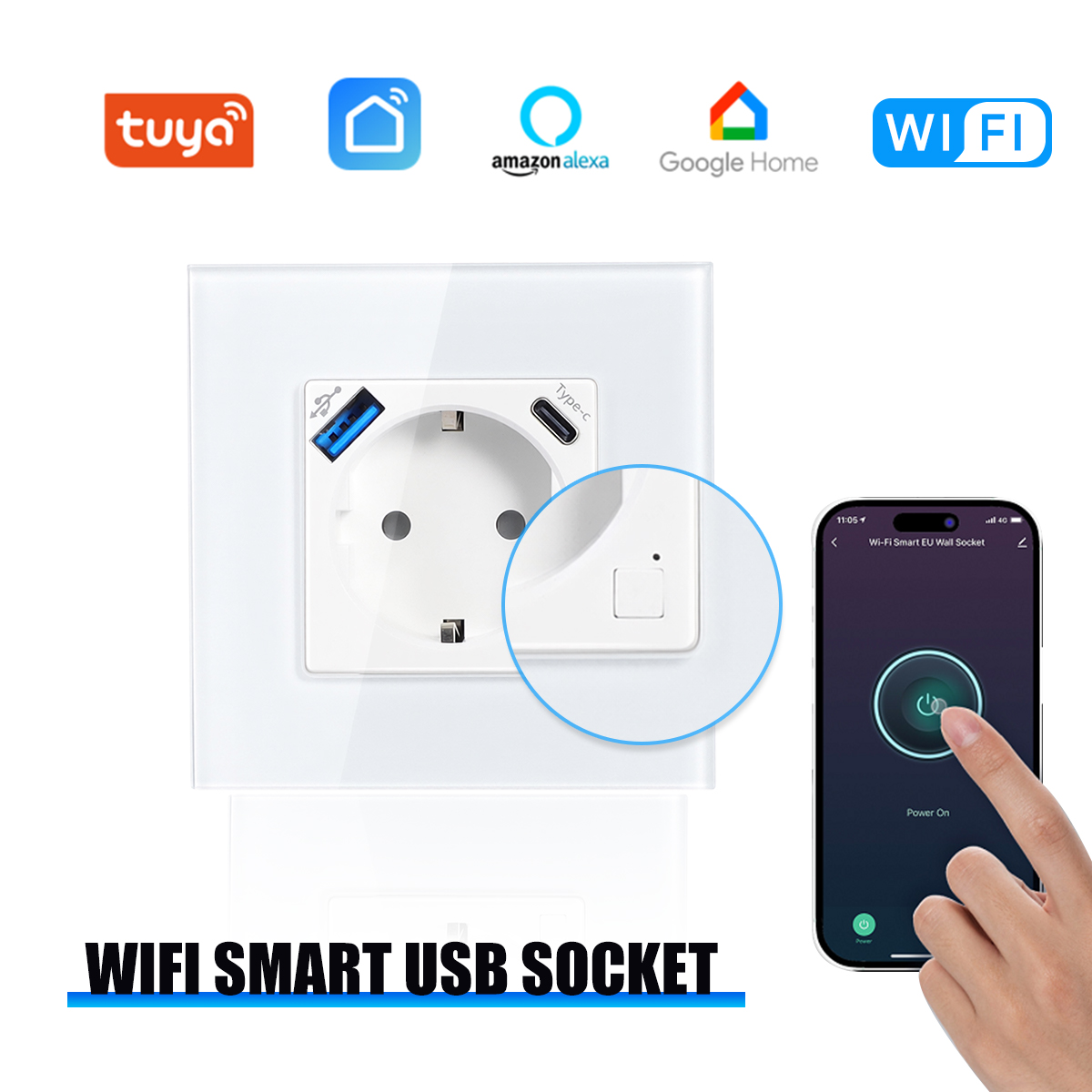 GEYA Wifi EU Socket With 20W T - Controller Charging Stand recensie en prijs