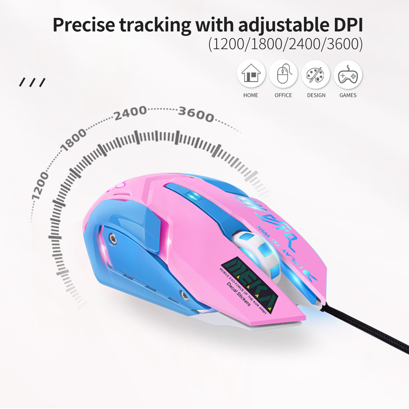 RGB Silent Gaming Mouse with A - Esports Gaming Mouse Weight Adjustable recensie en prijs