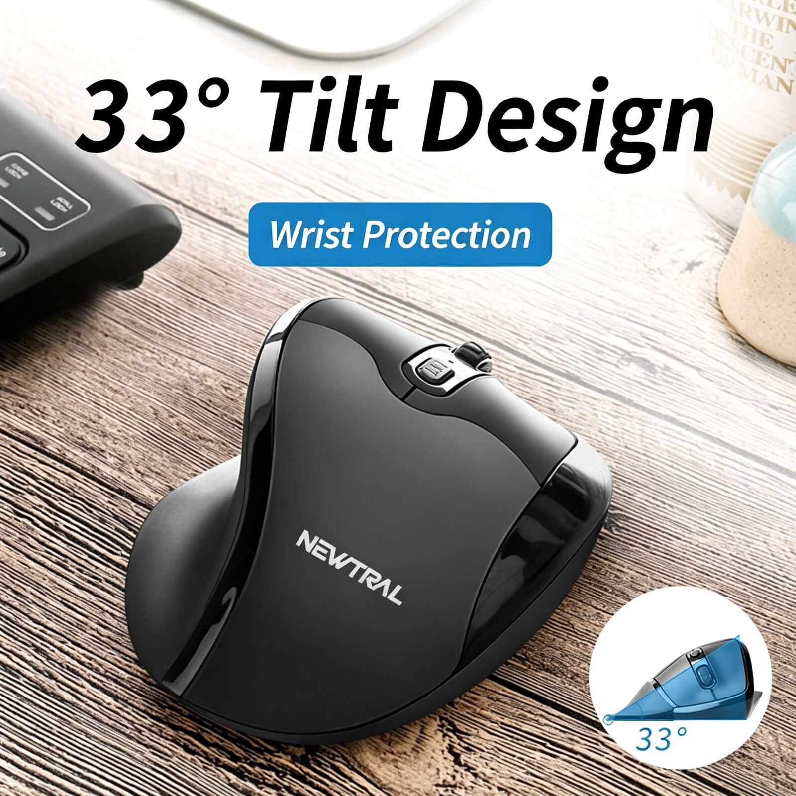 2.4GHz Wireless Vertical Ergon - Esports Gaming Mouse Weight Adjustable recensie en prijs