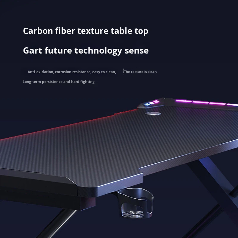 / Carbon Fiber Texture Table T - Esports Gaming Table recensie en prijs